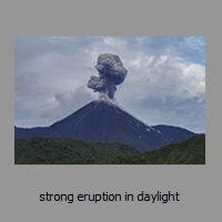 strong eruption in daylight